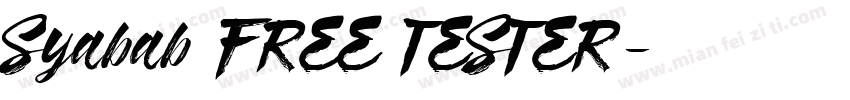 Syabab FREE TESTER字体转换